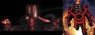 Arishem in the trailer and the comics. (Image via Marvel Studios and Marvel Comics)